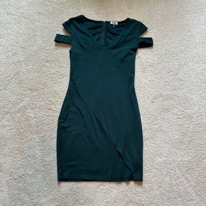 Tobi Pekkaboo Leg & Shoulder Dress